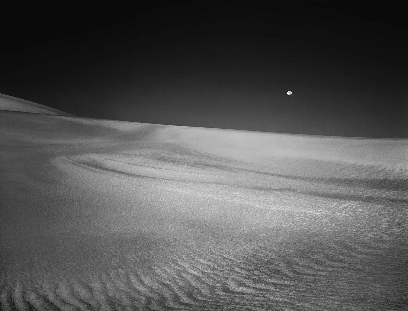 Moonrise over a dune — Paul Rice
