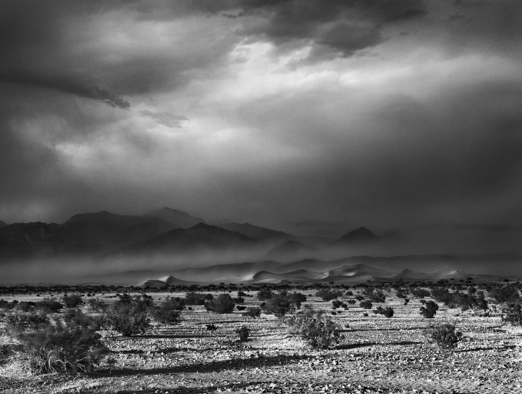 Sandstorm over the valley floor — Paul Rice